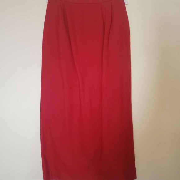 Vintage Amanda Smith Wool Red Jacket/Skirt Suit - Picture 8 of 8